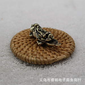 Brass Pixiu Lucky Charm <b>Car</b> Keychain Classical Style Portable <b>Ornament</b> - Product Image 5