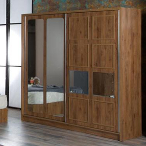 ชุดเฟอร์นิเจอร์ห้องนอนไม้จริง 5 ชิ้น ดีไซน์ทันสมัย สำหรับอพาร์ทเมนต์ - Product Image 1