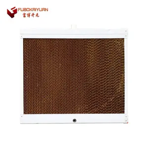 7090 7060 Customized Evaporative Cooling Cellulose Honeycomb Curtain Type Wet Cooling Pad with Aluminum Frame