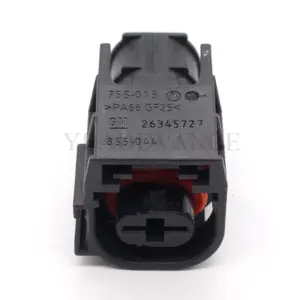 China Supplier 26345727 Automotive Electrical Female Black 1 Pin Housing Connector For GM