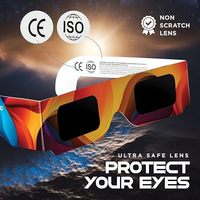 Lunettes d'éclipse solaire certifiées CE et testées ISO 12312-2, recommandées par l'AAS, fabriquées par un fabricant européen
