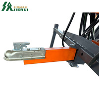 Remorque forestière pour VTT avec grue hydraulique, chargeur de bois à essence ou diesel avec grappin, remorque à bois avec grue