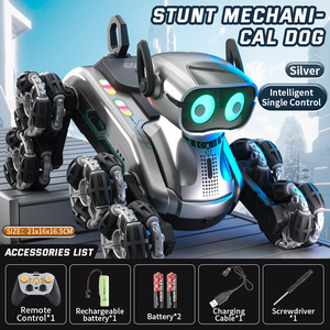 Electronic Induction Light &amp; Music <strong>Toy</strong> <strong>Robot</strong> for Dogs <strong>Remote</strong> <strong>Control</strong> Mechanical Stunt Plastic Dog <strong>Toy</strong> - Product Image 6