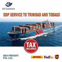 Agent maritime professionnel pour les services logistiques de Trinité-et-Tobago, transitaire Chine-Port-Spain, fret maritime FCL LCL