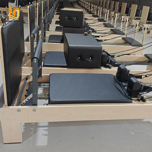 Máquina Reformer de Fitness para Entrenamiento en Interiores, de Madera de Arce con Sistema de Cambio de Marchas, Cama de Ejercicio de Madera MW03, Reformer Doméstico y Comercial MW03 - Product Image 1