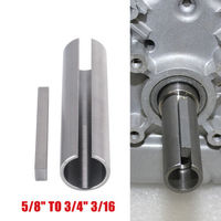 Adaptateur d'arbre de 5/8 à 3/4 pouces pour moyeu de roue à clé en aluminium, réducteur de vitesse, manchon de roulement, poulie, vilebrequin de moteur