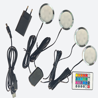 Lumière LED circulaire ultra-mince à montage en surface USB avec télécommande pour kit d'éclairage de cabinet Bambu Lab 001