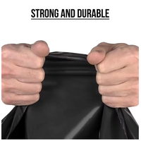 Sacs poubelles biodégradables à soufflets latéraux en PE/matériau compostable, logo personnalisé, fourniture directe usine