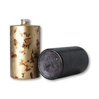 Flacon de parfum OEM Design dernier cri Vaporisateur d'ambiance Verre dépoli Forme arrondie Diffuseur Somptueux Gris Noir Flacon de parfum 100ml