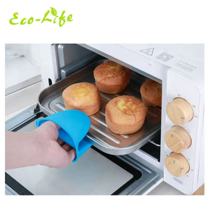 OKOLAY Mini mitaines <span class=keywords><strong>de</strong></span> four résistantes à la chaleur avec logo imprimé personnalisé Gants amusants et mignons Mitaine <span class=keywords><strong>de</strong></span> four en silicone pour la <span class=keywords><strong>cuisine</strong></span> - Product Image 4