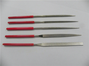 Electroplated Diamond Triangle <strong>Hand</strong> <strong>File</strong> Ceramic Flat Needle <strong>File</strong> 140mm 160mm DIY Customized Diamond Handle - Product Image 3