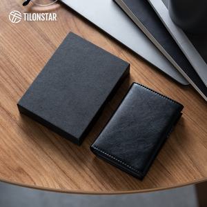 TILONSTAR TVC302W Porte-cartes en cuir de haute qualité avec logo personnalisé RFID Pop Up Porte-cartes portefeuille - Product Image 6
