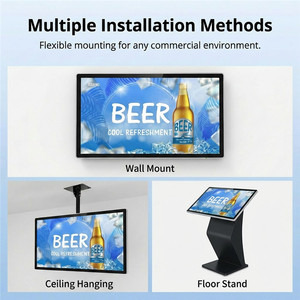 Pantalla LCD de Señalización Digital de 32, 43, 50 y 55 Pulgadas para Montaje en Pared Interior, Monitor de Publicidad para Centros Comerciales, Pantalla de Alto Brillo 350 - Product Image 6