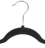 Raytop – cintres en velours floqués noirs antidérapants, vente en gros, gain de place
