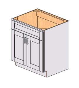 Mobile da Cucina Bianco Stile Shaker Sunique Sydney, Pannello MDF, Design Moderno SW-SB30 - Product Image 1