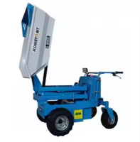 Minidumper Elettrico KONSTANT con Batteria 48V, Capacità Benna 186L, Alimentato a Batteria al Piombo-Acido, Sistema di Sollevamento e Ribaltamento Idraulico