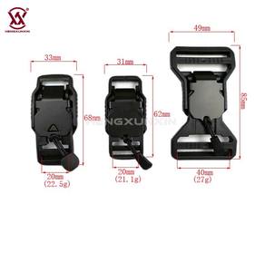 Nuevo diseño Center Lock Release POM Hebilla de cinturón de plástico Hebilla magnética de seguridad para piezas de mochila Accesorios - Product Image 2