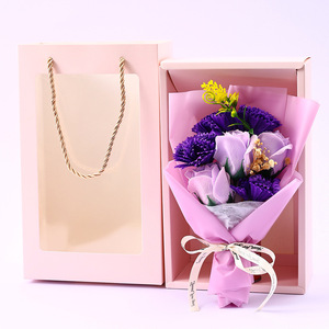 Cadeau pour la fête des mères, bouquet de savon, œillets, ciel étoilé, fleur éternelle, 520 roses, cadeau créatif, vente en gros - Product Image 2