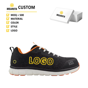 Scarpe Antinfortunistiche con Tomaia in Maglia Volante per <span class=keywords><strong>Uomo</strong></span>, Punta in Acciaio Anti-Schiacciamento, <span class=keywords><strong>Calzature</strong></span> di Sicurezza Maschili - Product Image 1