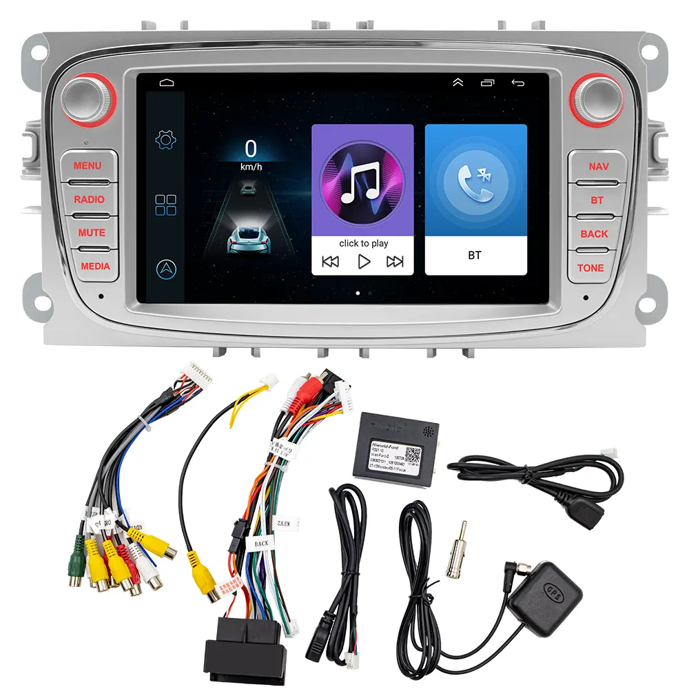 2 Din Android Car Radio Autoradio 7" IPS Stereo Wfif GPS Navigation MP5 BT FM RDS Canbus for Fo rd/Focus/Mondeo Car Players