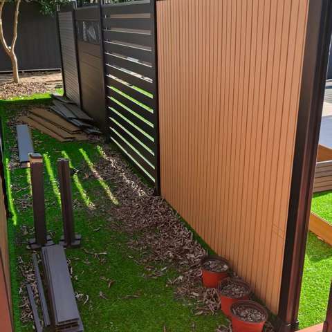 Durable Eco-Friendly WPC Privacy Fence with Customizable Height Crafted Recycled Plastics Wood Fibers for Outdoor Security Use