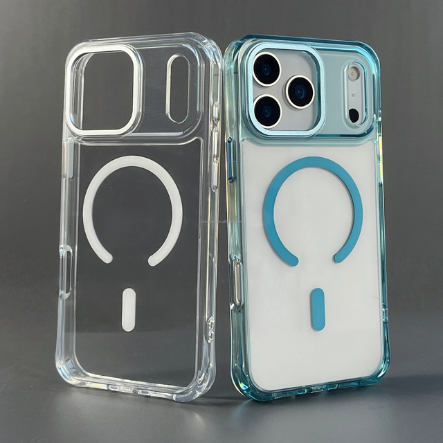 Transparent Back Magnetic case No Yellowing 2.0 MM Super Shockproof Phone case clear for iPhone 17 16 15 14 13 Pro Max