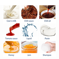 La machine de remplissage automatique la plus vendue convient au remplissage efficace de confiture de fraises, de sauce tomate et de miel