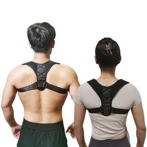 Sabuk penahan punggung pria dan wanita, korektor postur punggung atas Neoprene dapat diatur bernafas elastis