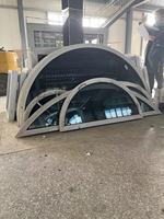 Fenêtre fixe demi-lune en aluminium de haute qualité, directement de l'usine