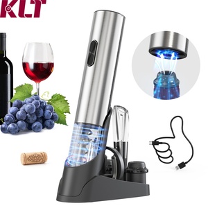 6 in 1 Luxury Professional Durable Base-charging Stainless Steel <b>Wine</b> Opener Electric <b>Wine</b> Opener with Electric Vacuum <b>Pump</b> - Product Image 1