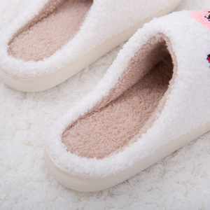 Tùy Chỉnh Thời Trang OEM Mờ Chéo Hơn Lông Cừu Giả Lông Nhà Mùa Đông Đám Cưới Trong Nhà Dép Nhà Sản Xuất Cho Phụ Nữ/Vài - Product Image 4