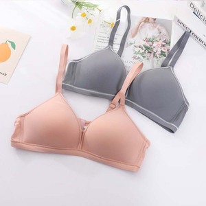 Reggiseno di seta con reggiseno adesivo Push up reggiseno da donna marche morbide aperte aperte sottili senza fili 34B biancheria intima - Product Image 2
