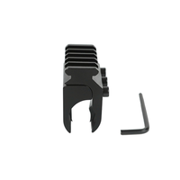 17mm-27mm LWXC T1032 alliage d'aluminium 8X télescope à fort grossissement et accessoire de portée de montage de torche pour support de montage de chasse