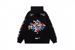 <span class=keywords><strong>Sudadera</strong></span> <span class=keywords><strong>de</strong></span> algodón holgada unisex <span class=keywords><strong>de</strong></span> verano estilo retro americano, tejida a crochet, con diseño Chrome Heart, <span class=keywords><strong>de</strong></span> alta calidad, <span class=keywords><strong>de</strong></span> doble hilo puro. - Product Image 5