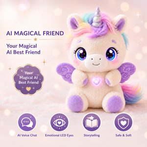 ตุ๊กตายูนิคอร์น AI เปลี่ยนสีได้ พร้อมโหมดไฟ 6 แบบ ใช้เป็นโคมไฟสร้างบรรยากาศและของตกแต่งยามค่ำคืนได้ - Product Image 1