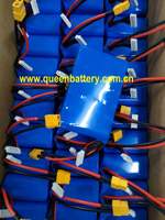 Batterie de drone RC QB QB18650 22.2V 6S4P 18650 35E 22V14AH INR18650-35E avec câble d'équilibrage XT60/JST-XH, certifiée KC/CE, garantie 6 mois
