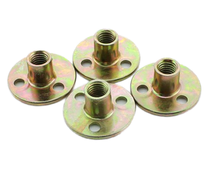 Nhà máy trực tiếp TEE <span class=keywords><strong>Nut</strong></span> M4-M12 kẽm mạ Vòng cơ sở hai lỗ nữ chủ đề Sofa giường bàn ghế đồ nội thất Fastener - Product Image 6