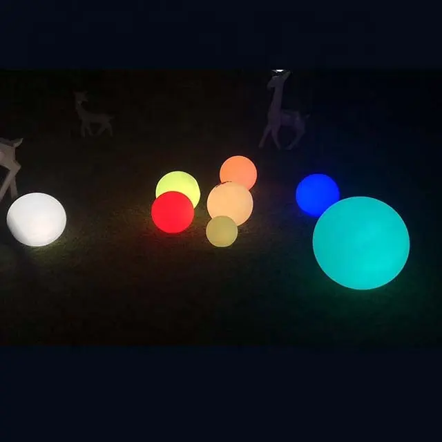 Рождественская ночь водонепроницаемый rgb декоративный пульт дистанционного управления 10 см светодиодный шар света