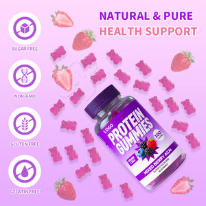 Gomas de proteína personalizadas profesionales Energy Boost Gummy Biotin Suplementos de colágeno Caramelo de crecimiento muscular - Product Image 2