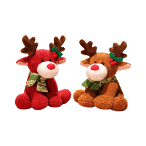 Peluche Morbido di Alce, Renna e Cervo, Colorato e Carino, Best Seller, Giocattolo Ricamato, Decorazione Natalizia con Funzione Confortante - Product Image 4
