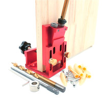 Guide de positionnement réglable pour perceuse à bois en alliage d'aluminium, outil de perçage d'angle à 15 degrés pour menuiserie, aide au perçage pour foret de 9 mm