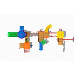 Commercial Outdoor Amusement Park Equipment Large Tunnel <strong>Wooden</strong> <strong>House</strong> for Children <strong>Wooden</strong> Outdoor Playground - Product Image 3