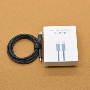 Câble tressé USB-C vers USB-C 240W, charge rapide PD, câble de données 1M pour iPhone, tablette, <span class=keywords><strong>Samsung</strong></span>, câble <span class=keywords><strong>universel</strong></span> pour smartphone - Product Image 4