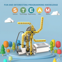Kit de Robótica STEM 2.0, Juego de Bloques de Construcción para Educación Científica, Material ABS, Modelo Electrónico, Juguete de Construcción, Compatible con Otros Juguetes
