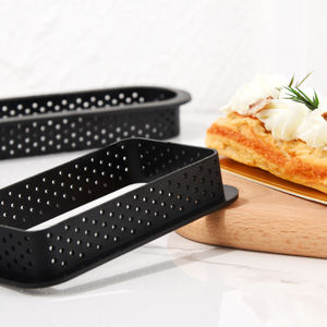 Rettangolo rotondo cuore quadrato ovale Nylon crostata anello torta Mousse stampo per fai da te francese Dessert pasticceria cottura - Product Image 5