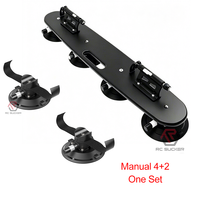 Support de vélo à ventouse à dégagement rapide de 6 pouces, capacité de charge de 300 lb, pour toit de voiture, transport portable de vélos pour SUV et berlines