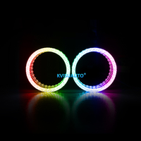 CQL KVISUAUTO 2.5 pouces 3 pouces I5 5D APP WRGB cristal LED Halo anneau yeux d'ange avec DRL Tuning lumière projecteur linceul