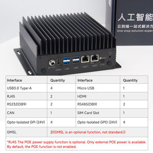 PLink NVIDIA Jetson Orin Nano 8G AI Edge Box Rugged Industrial Edge <b>Computer</b> 11D2E2 for Smart Manufacturing High Computing Power - Product Image 4