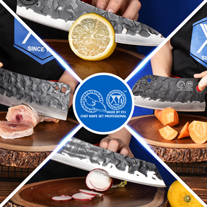 Juego de <span class=keywords><strong>Cuchillos</strong></span> de Chef con Hoja Recubierta de Capa Negra Antioxidante, <span class=keywords><strong>Cuchillos</strong></span> para Cortar Carne, con Bolsa de Transporte Oxford Portátil - Product Image 4