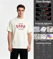 T-shirt d'été streetwear pour homme, personnalisable, imprimé haute densité, manches courtes, en coton, décontracté, coupe oversize